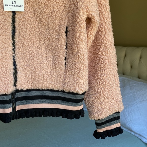 🌼 NWT Urban Savage Sherpa zip up jacket - Picture 10 of 12